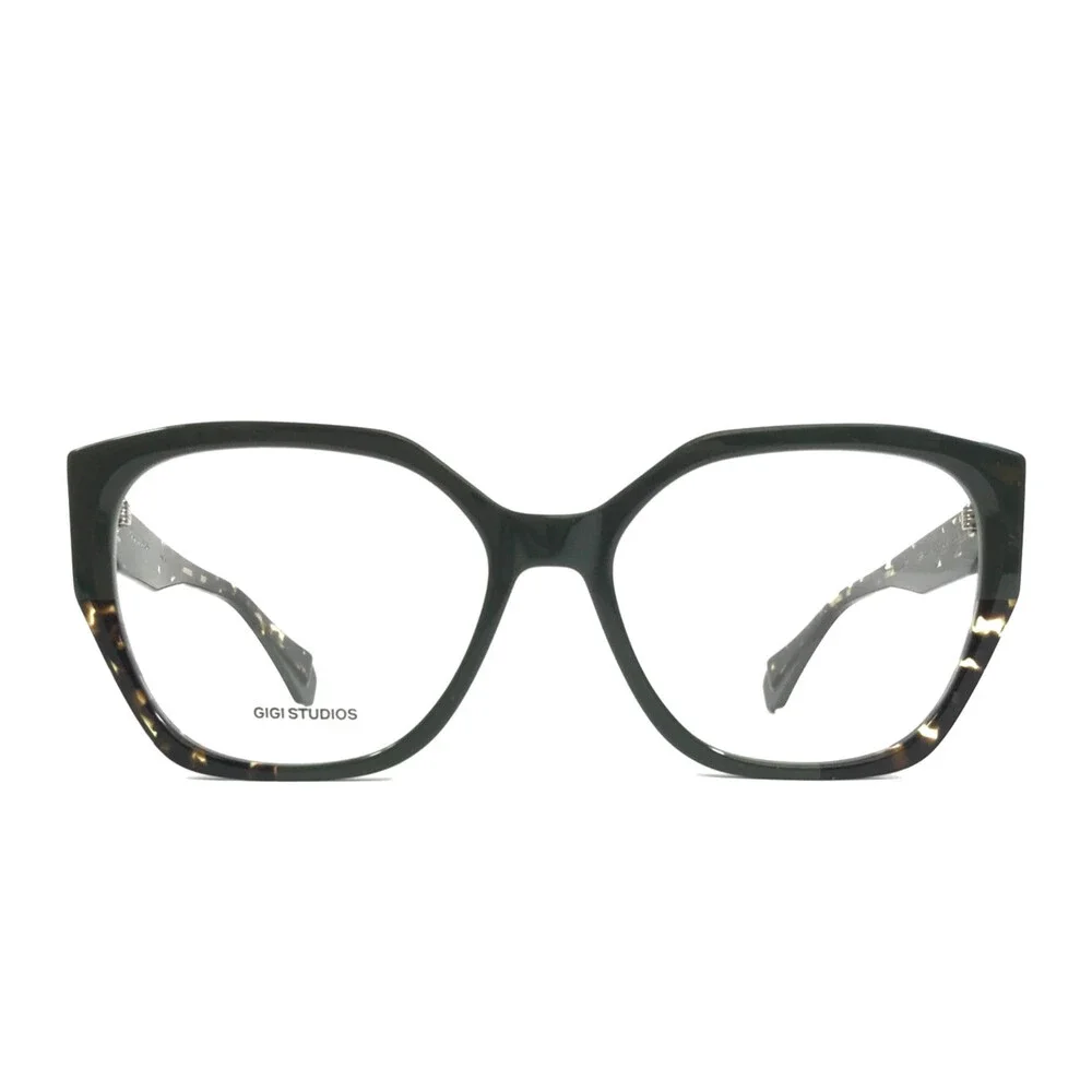 Gigi Studios Eyeglasses Frames ANDY GS1002/07O Black Tortoise Cat Eye 56-17-140